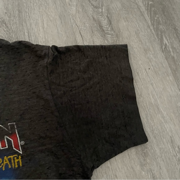 RARE Vintage 1985 Iron Maiden Live After Death Band Tour Shirt Distressed medium - Picture 5 of 9